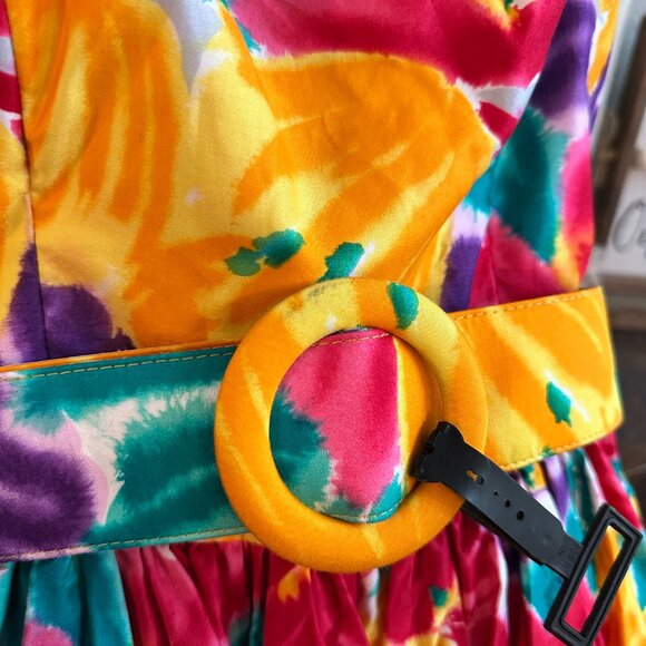 Vintage Oscar De La Renta Studio Floral Dress NWT - Picture 7 of 11